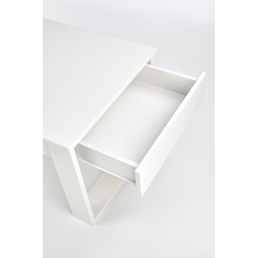 Tavolino con cassetti NEA 52x110 cm bianco
