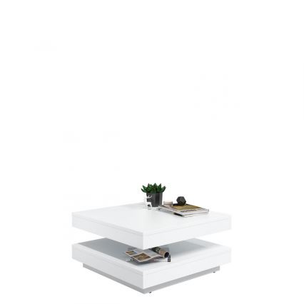 Tavolino NENANI 34x70 cm bianco/quercia wotan