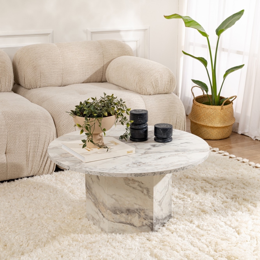 Tavolino NOVA 40x80 cm marmor decor