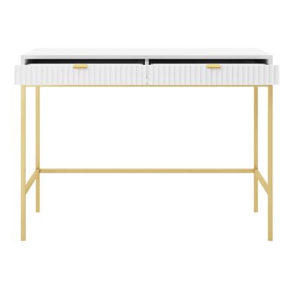 Tavolino NOVA 77x104 cm bianco/oro