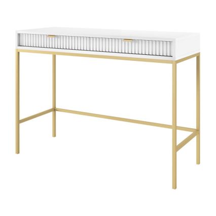 Tavolino NOVA 77x104 cm bianco/oro