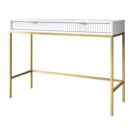 Tavolino NOVA 77x104 cm bianco/oro