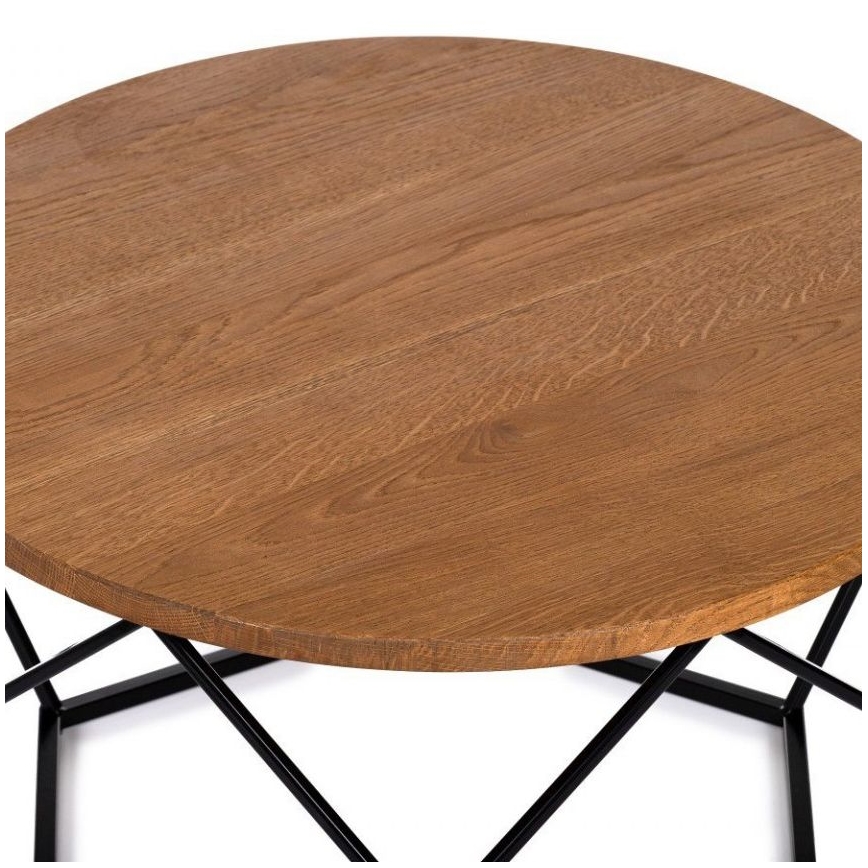 Tavolino OAKLOFT 40x70 cm nero/rovere