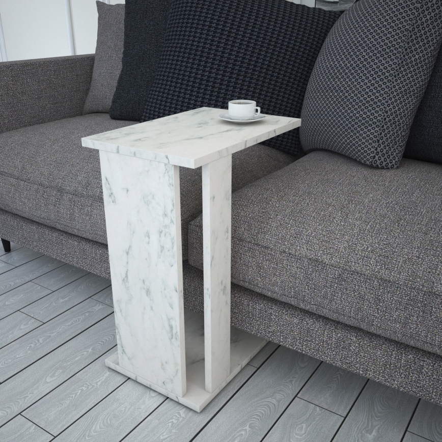 Tavolino PASIFIC 61x43 cm bianco