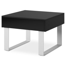 Tavolino PAVO 45x63,5 cm nero lucido