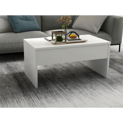 Tavolino pieghevole AKILLI 44,8x90 cm bianco