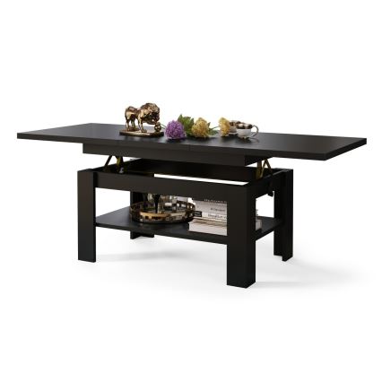 Tavolino pieghevole con piano sollevabile ROY nero
