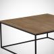 Tavolino POLY 43x75 cm marrone/nero