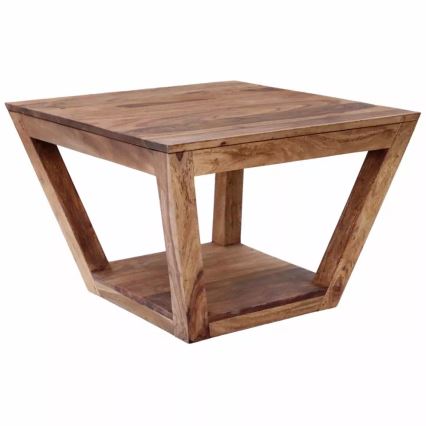 Tavolino RAMI 60x60 cm legno solido/palissandro