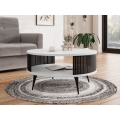 Tavolino ROENNI 44x75 cm nero/bianco