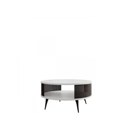 Tavolino ROENNI 44x75 cm nero/bianco