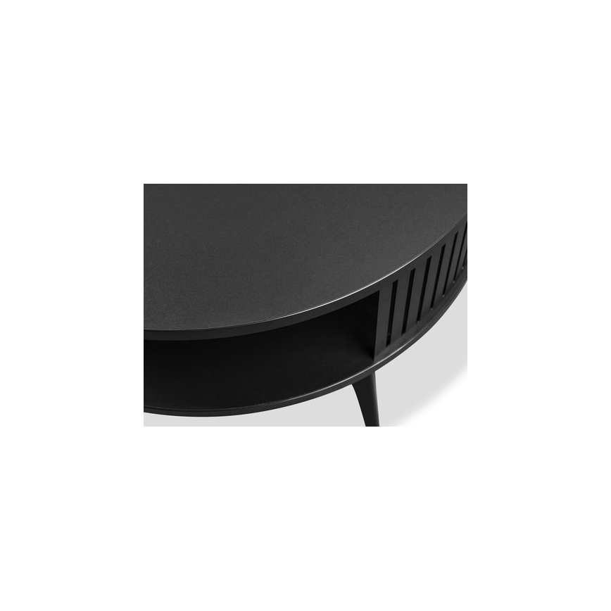 Tavolino ROENNI 44x75 cm nero/bianco