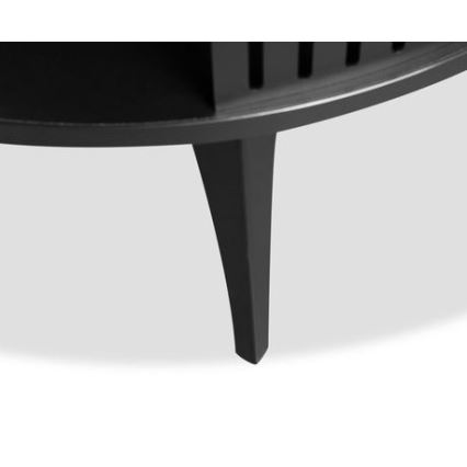 Tavolino ROENNI 44x75 cm nero/oro quercia