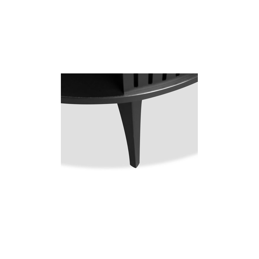 Tavolino ROENNI 44x75 cm nero/oro quercia