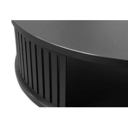 Tavolino ROENNI 44x75 cm nero/oro quercia