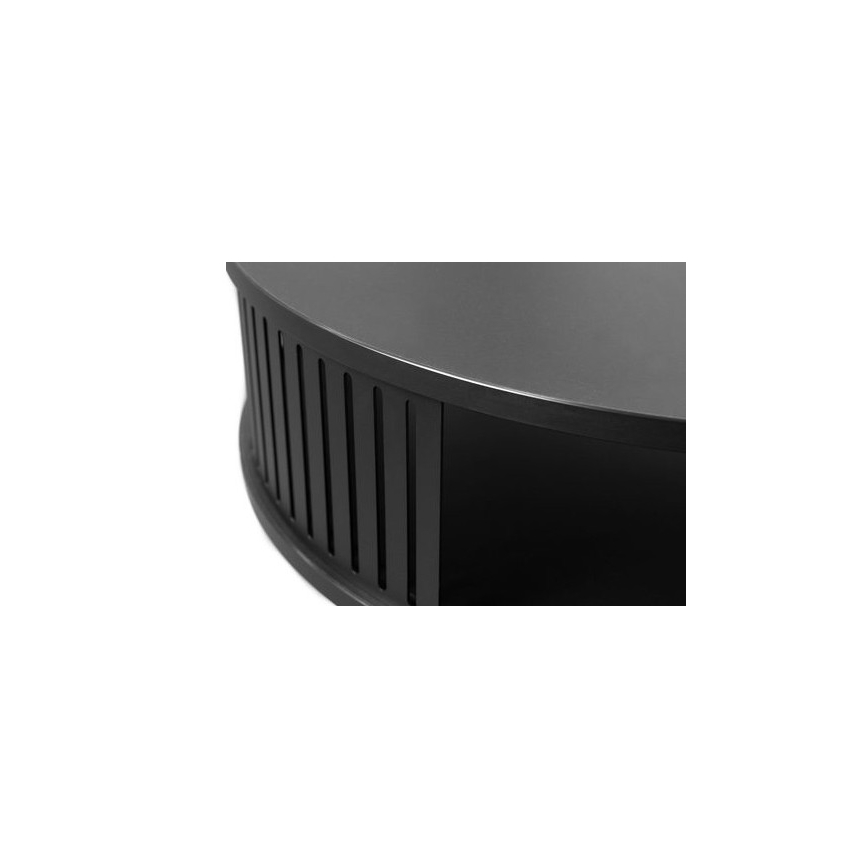 Tavolino ROENNI 44x75 cm nero/oro quercia