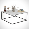 Tavolino ROYAL 43x75 cm nero/bianco