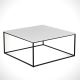 Tavolino ROYAL 43x75 cm nero/bianco