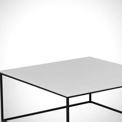 Tavolino ROYAL 43x75 cm nero/bianco