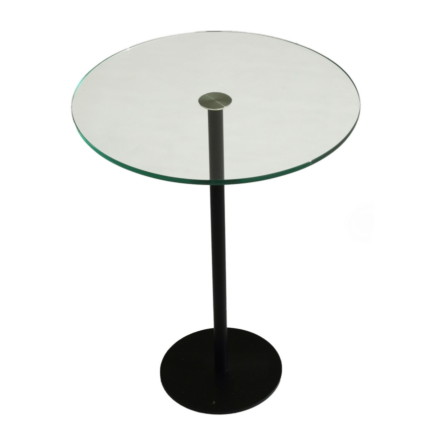 Tavolino SOCIAL 50x40 cm nero/limpido