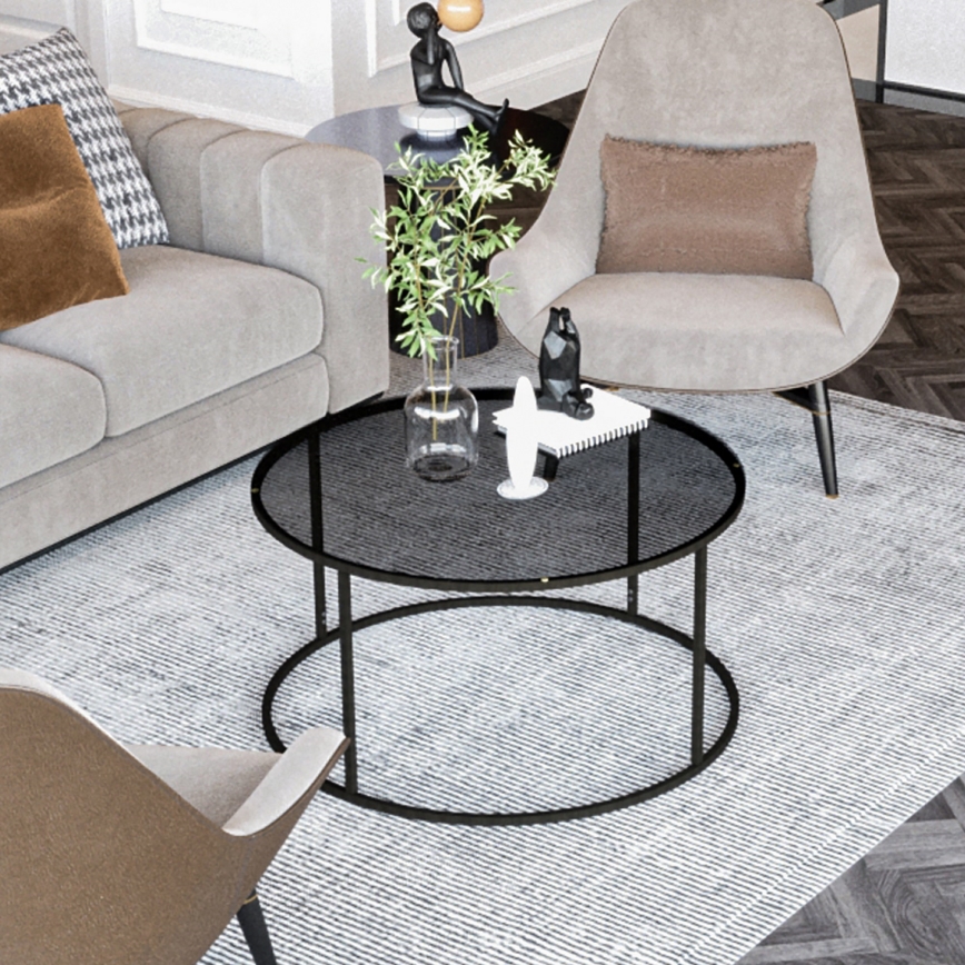 Tavolino STARTIS 60x44,8 cm nero