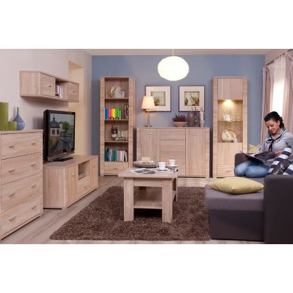 Tavolino da caffè THEMO 50x66,5 cm rovere sonoma