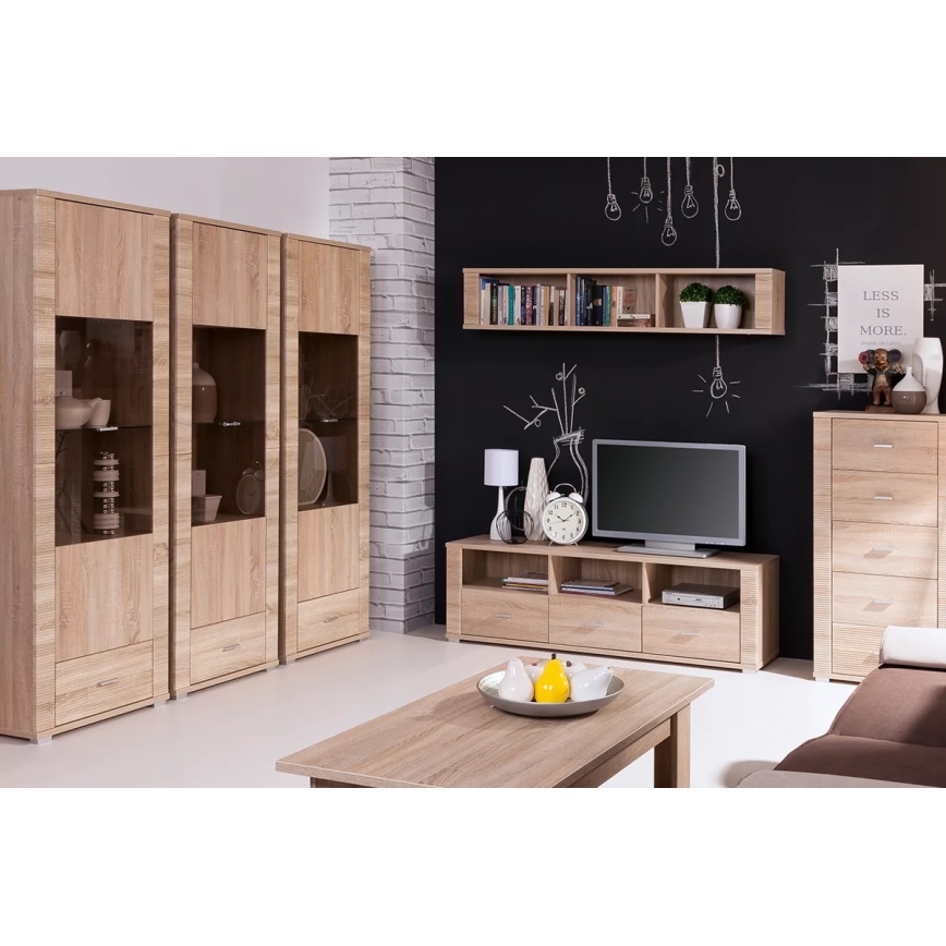 Tavolino da caffè THEMO 50x66,5 cm rovere sonoma