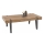 Tavolino TULUZA 41x120 cm oro noce/nero