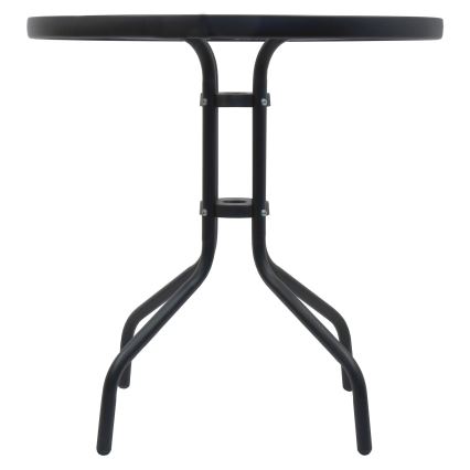 Tavolo da giardino d. 70 cm nero