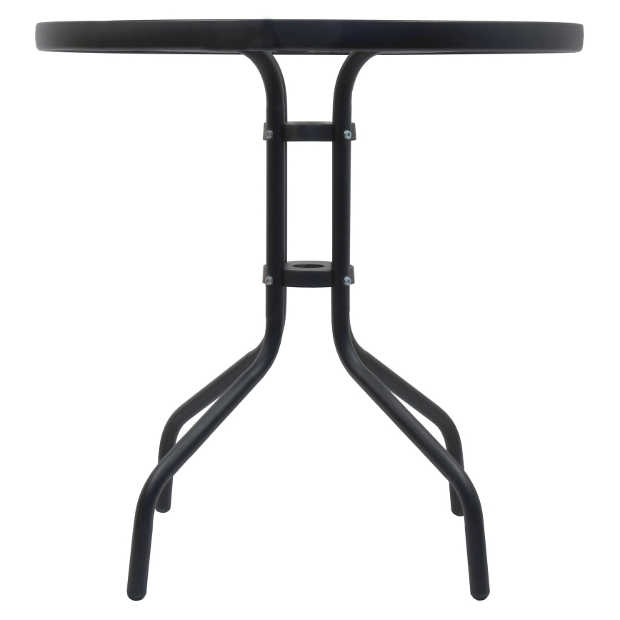 Tavolo da giardino d. 70 cm nero