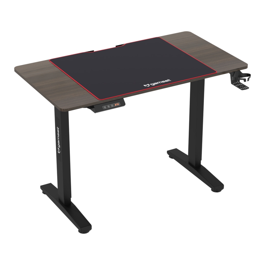 Tavolo da gioco regolabile in altezza CONTROL 110x60 cm marrone/nero