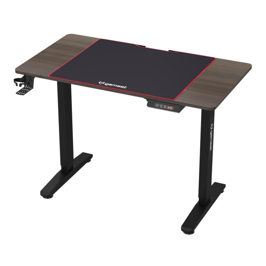 Tavolo da gioco regolabile in altezza CONTROL 110x60 cm marrone/nero