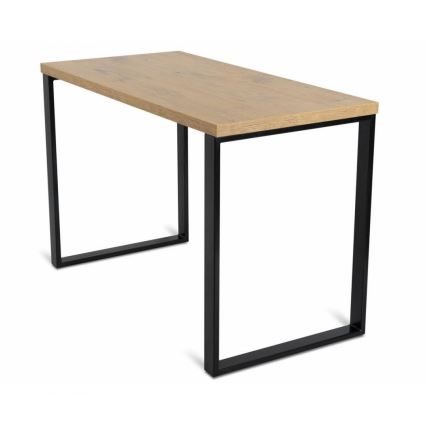 Tavolo da lavoro BLAT 120x60 cm nero/marrone