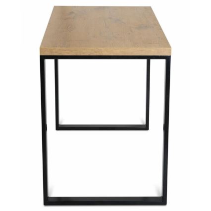 Tavolo da lavoro BLAT 120x60 cm nero/marrone