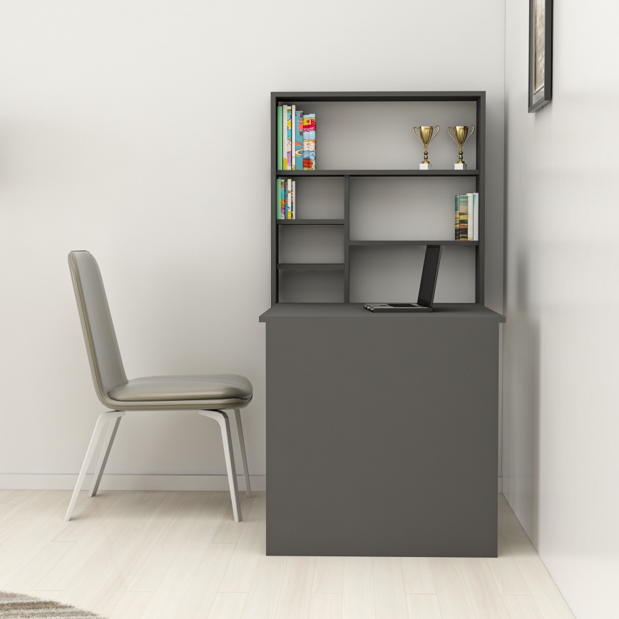 Tavolo da lavoro con ripiano SEDIR 154,2x90 cm antracite