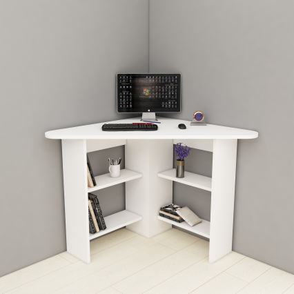 Tavolo da lavoro CORNER 73,8x80 cm bianco