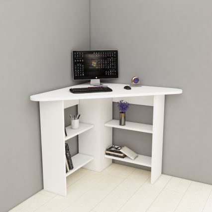 Tavolo da lavoro CORNER 73,8x80 cm bianco
