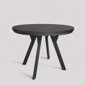 Tavolo da pranzo allungabile CENTRO 100/140x77 cm nero