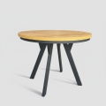 Tavolo da pranzo allungabile CENTRO 100/140x77 cm rovere craft/nero