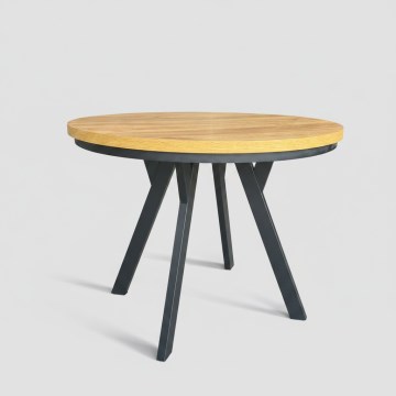 Tavolo da pranzo allungabile CENTRO 100/140x77 cm rovere craft/nero