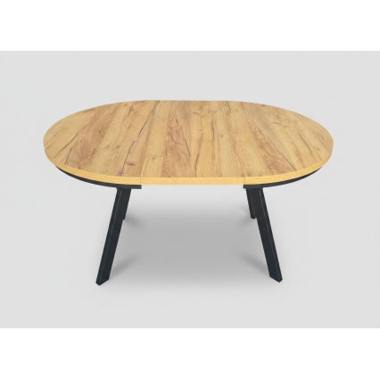 Tavolo da pranzo allungabile CENTRO 100/140x77 cm rovere craft/nero