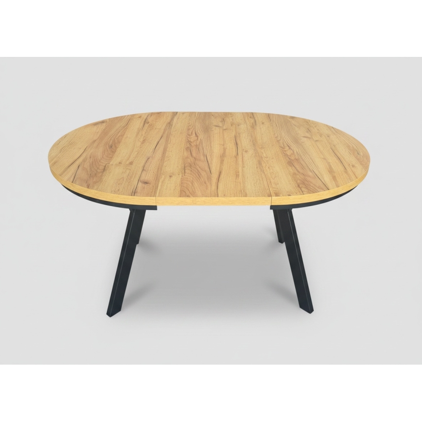 Tavolo da pranzo allungabile CENTRO 100/140x77 cm rovere craft/nero