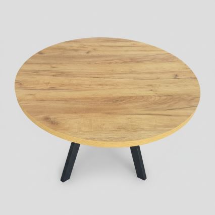 Tavolo da pranzo allungabile CENTRO 100/140x77 cm rovere craft/nero