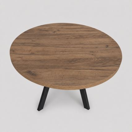 Tavolo da pranzo allungabile CENTRO 100/140x77 cm rovere Lefkas/nero