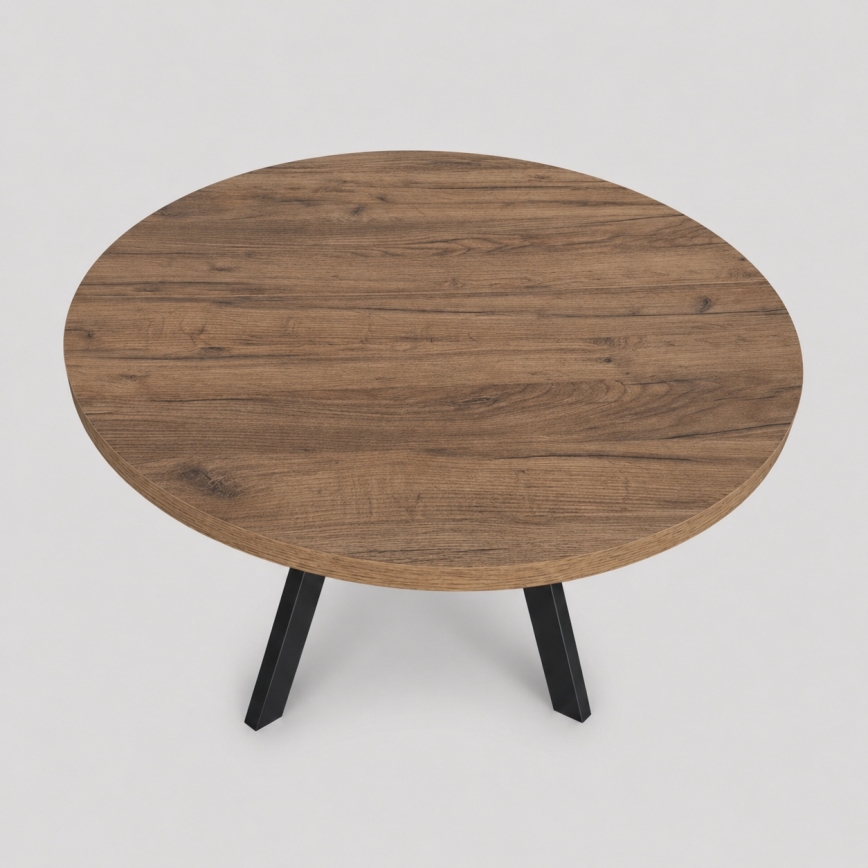 Tavolo da pranzo allungabile CENTRO 100/140x77 cm rovere Lefkas/nero