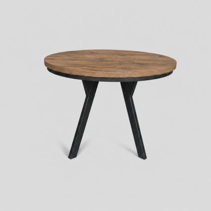 Tavolo da pranzo allungabile CENTRO 100/140x77 cm rovere Lefkas/nero