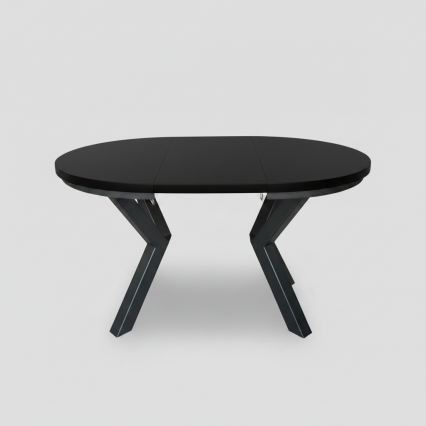 Tavolo da pranzo allungabile CONVI 100/140x73 cm nero