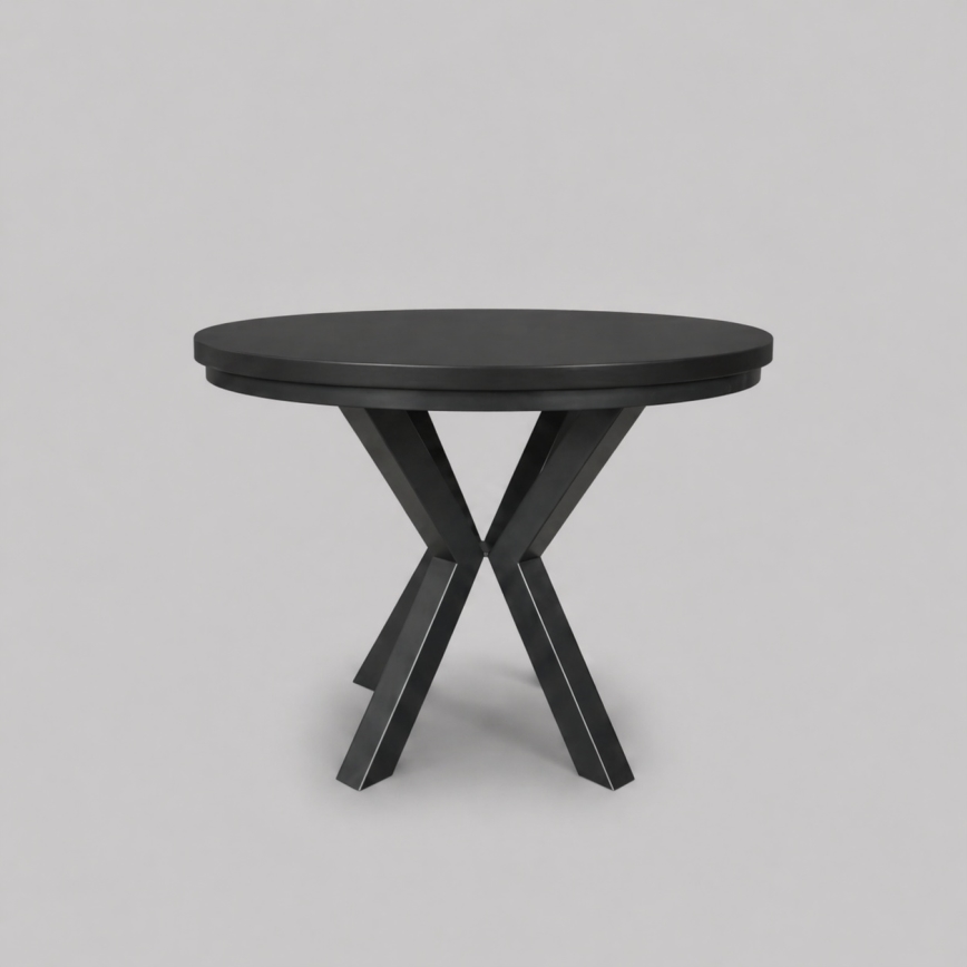 Tavolo da pranzo allungabile CONVI 100/140x73 cm nero