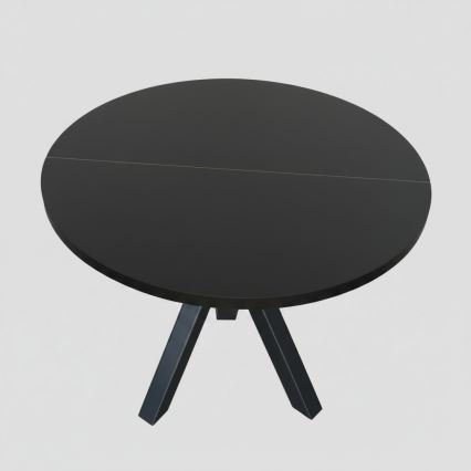 Tavolo da pranzo allungabile CONVI 100/140x73 cm nero