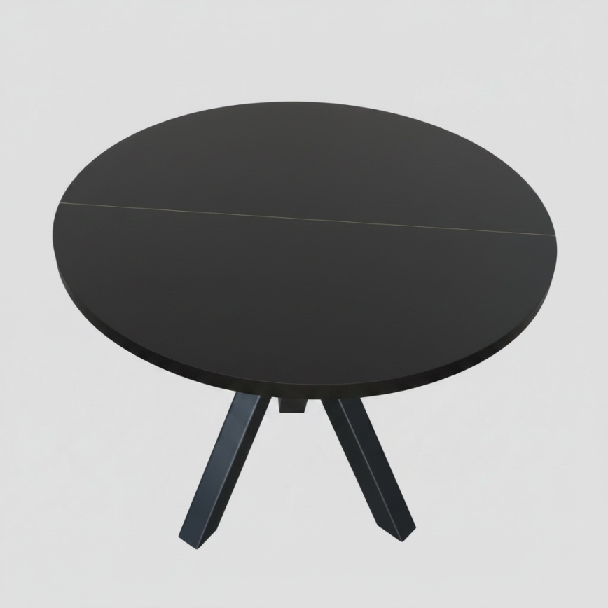 Tavolo da pranzo allungabile CONVI 100/140x73 cm nero